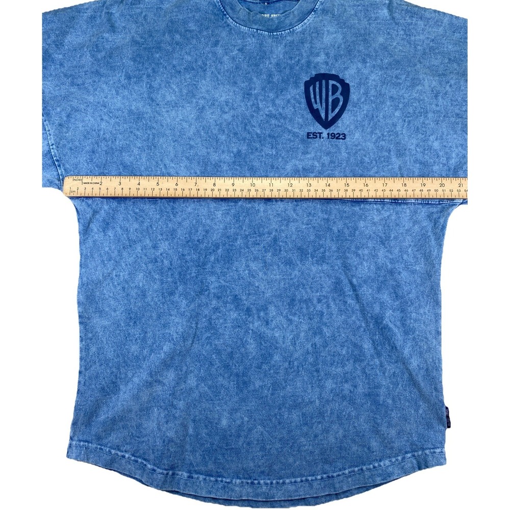Warner Bros Studio Tour WB Established 1923 Shirt Blue Spirit Jersey Size XS - Picture 4 of 6